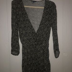 Black and white romper